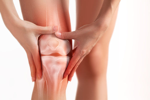 zona del ginocchio afflitta da patologie trattabili con la magnetoterapia
